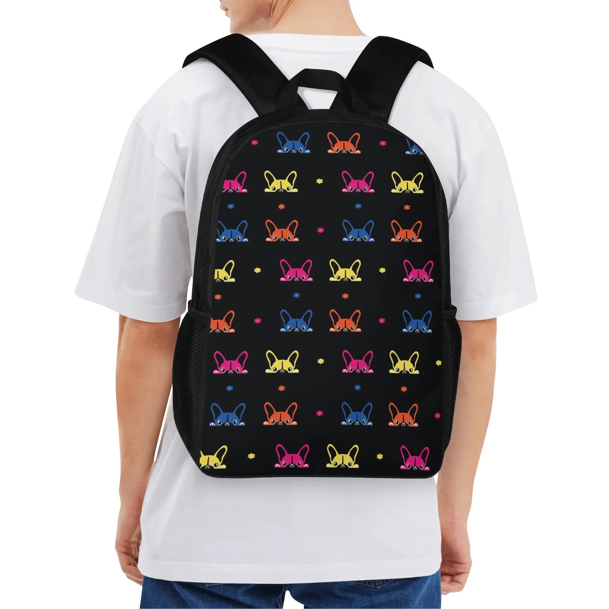 French Bulldog Nova 17 Inch Backpack Cute Frenchie Essential