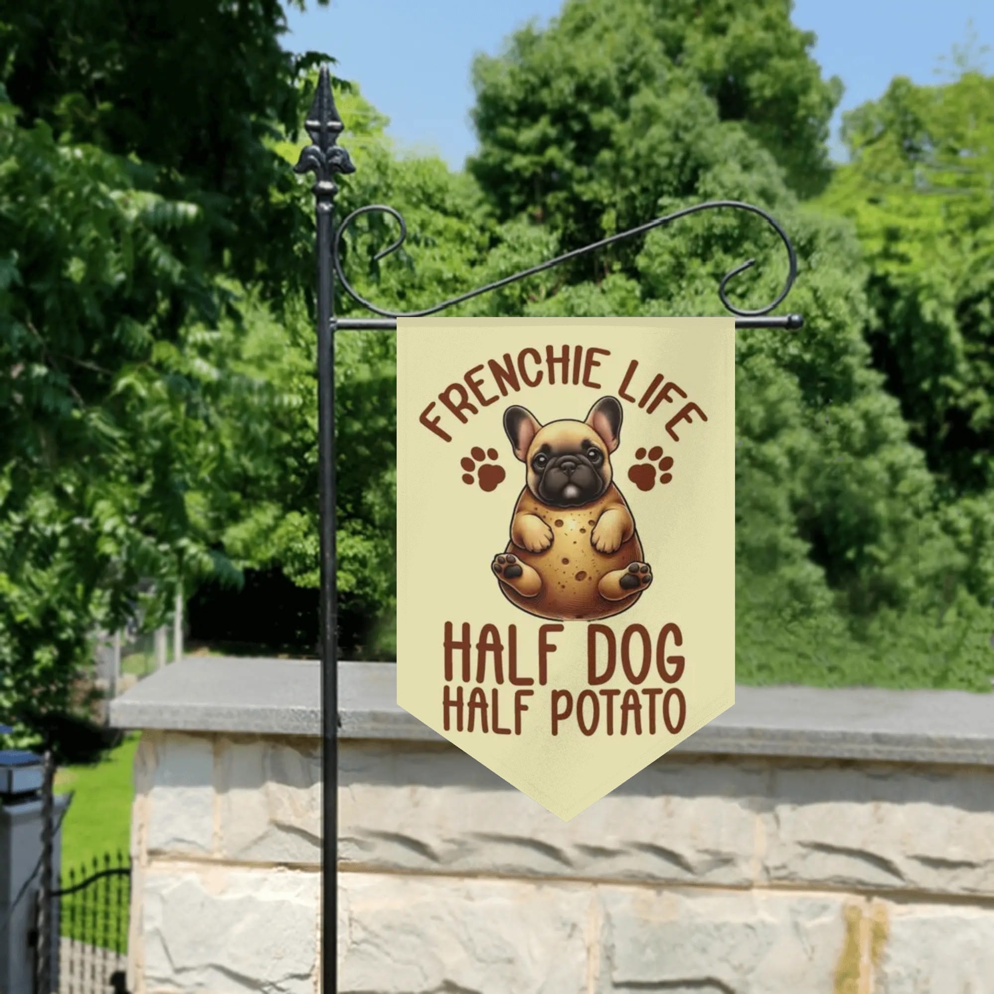 French Bulldog Hazel Garden Flag Banner Comfy Pet Product