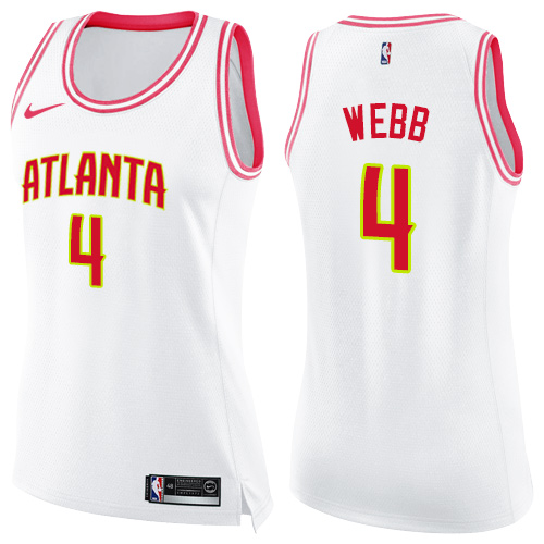 Premium ATL NBA Swingman Jersey #4 Spud Webb 2024 Icon - White