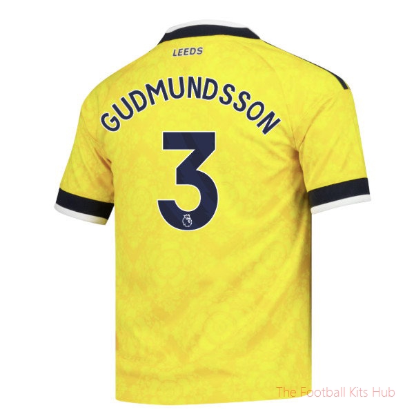 Leeds United 2026-2027 Away Shirt Gudmundsson #3 Club Jersey