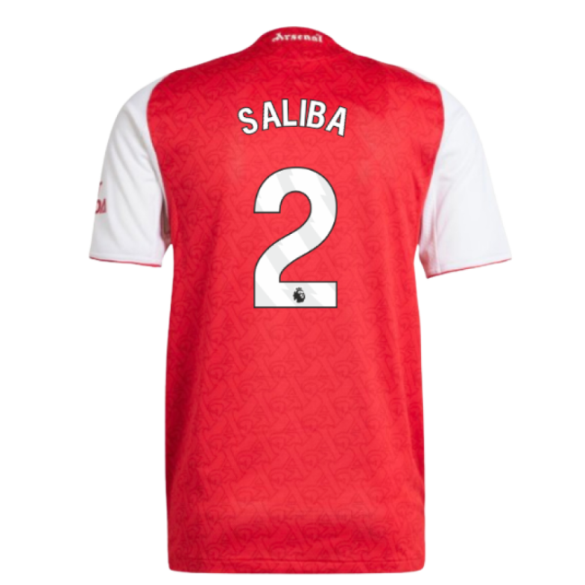 2025-2026 Arsenal Authentic Home Shirt (Saliba 2)