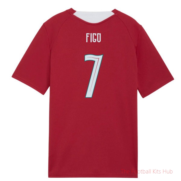 2026-2027 Portugal Training Jersey (Red) - Kids (Figo 7)