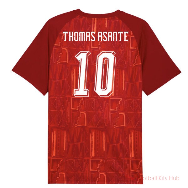 [EFS] 2026/27 Ghana Warm Up Jersey (Dark Crimson) (Thomas Asante 10)