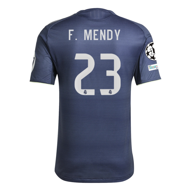 Real Madrid Patches 2025-2026 UCL Away Jersey – Authentic Shirt
