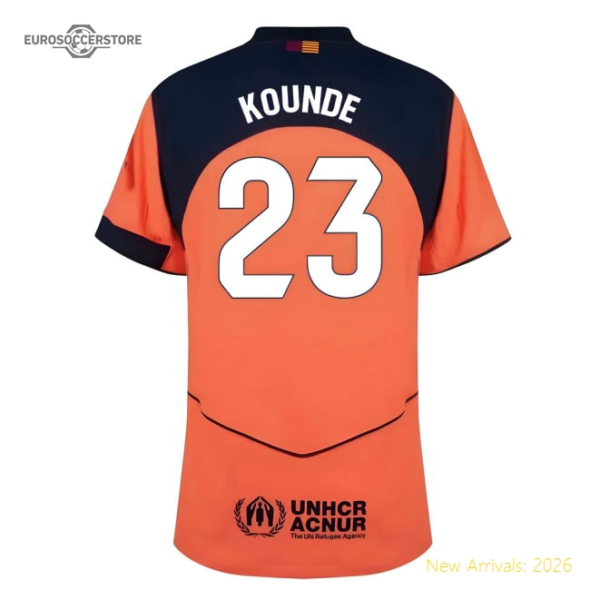 Barcelona Kounde Third Jersey Primera Division Advanced Textile