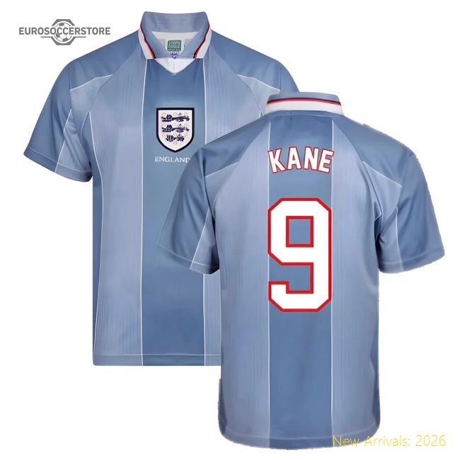 Score Draw England 1996 Away Euro Championship Retro Football Shirt (Kane 9)