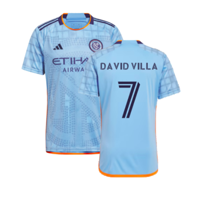 Official Home Jersey David Villa #7 Retro Collection Cost-effect (v4)