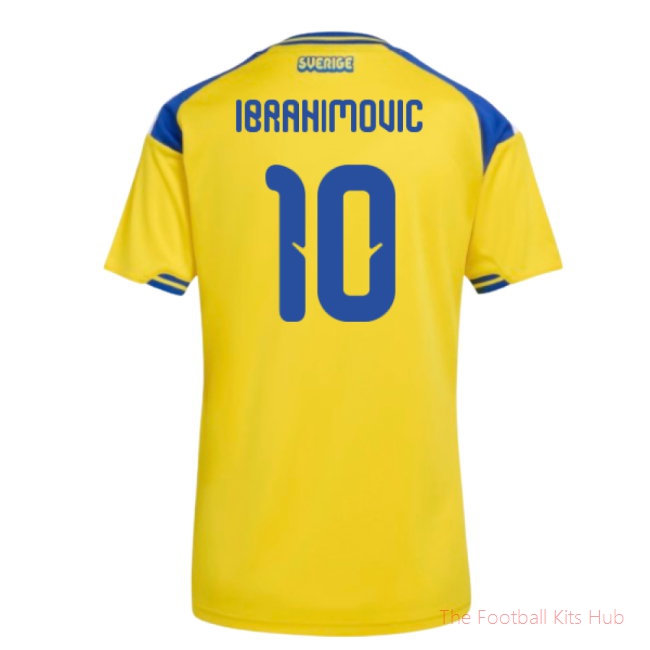 2026-2027 Sweden Home Shirt (Womens) (Ibrahimovic 10)