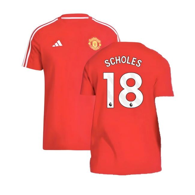 Man Utd 2024-20 Home Football Kit Scholes 18 L M S
