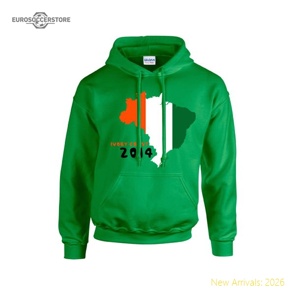First-class Ivory Coast 2014 Country Flag Hoody (orange)
