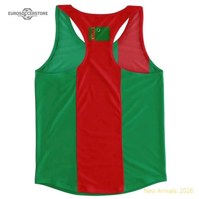 Premium-grade Turkmenistan Flag Running Vest - Fantastic Value