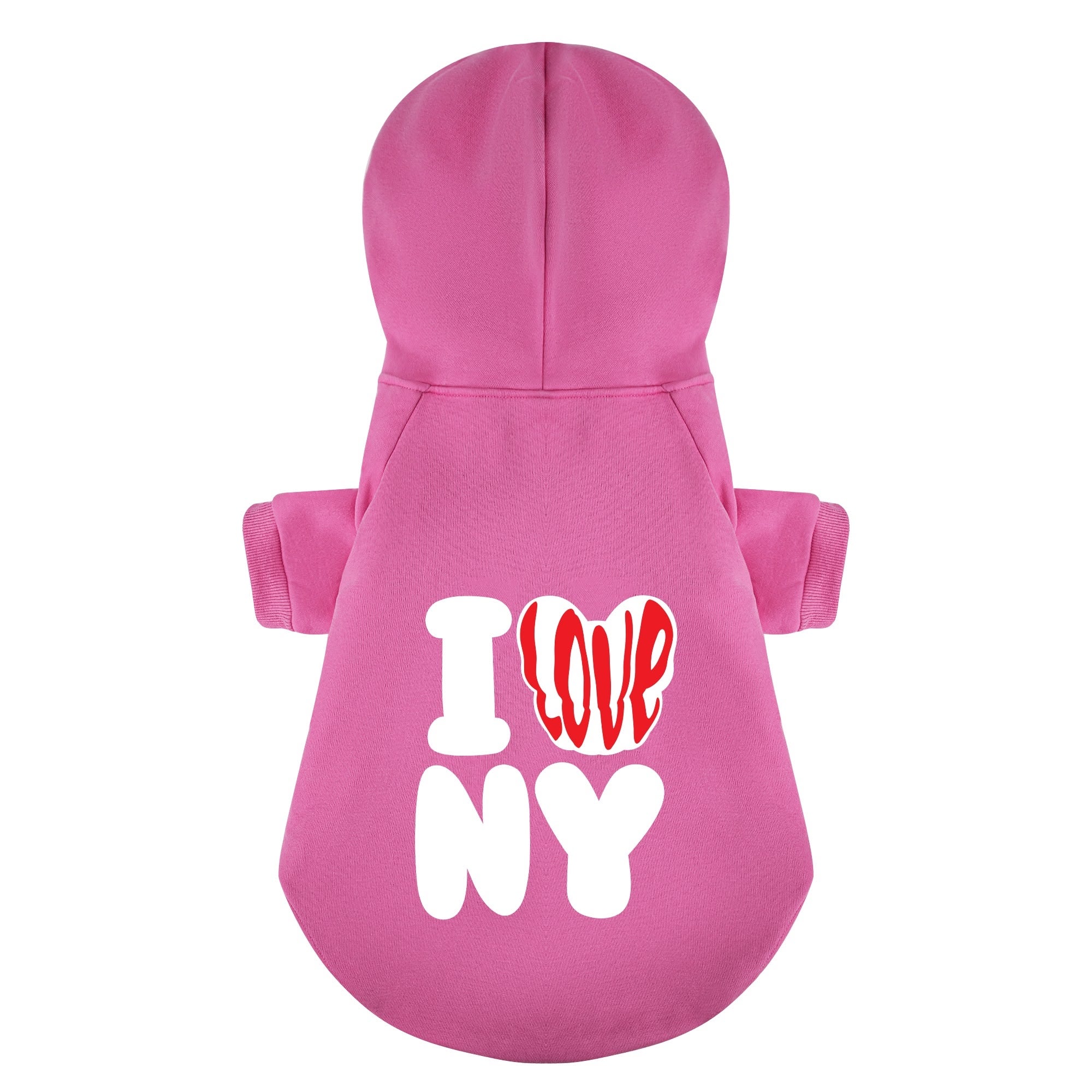 Trendy I Love Ny - Personalized French Bulldog Hoodies With Funny Quo...