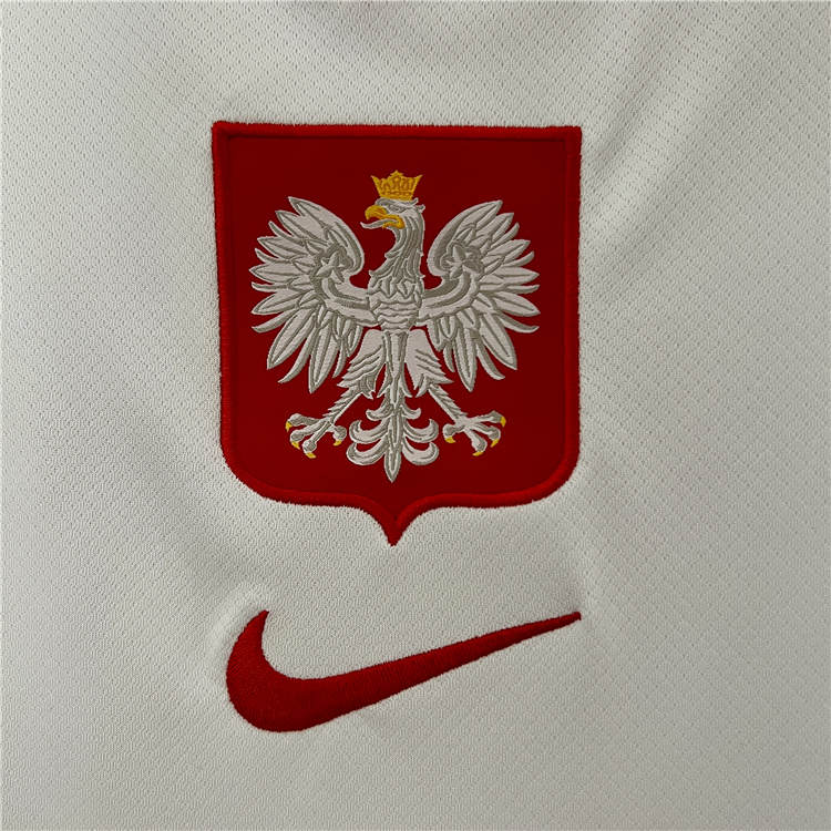 Breathable Poland UEFA Euro 2024 Home Soccer Jersey Football Shirt