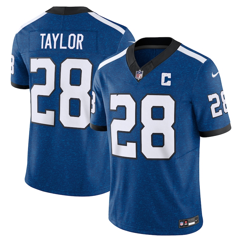 None Jonathan Taylor IND Colts Iconic Authentic Jersey Football Appare