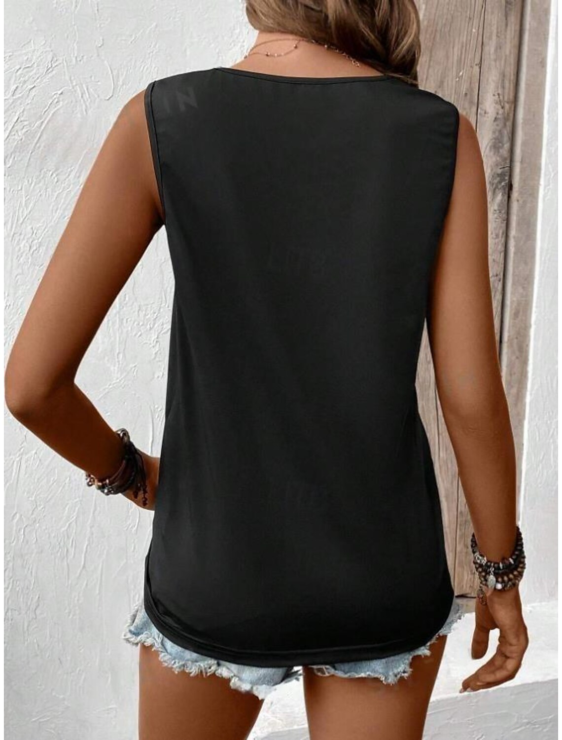 Women's Tank Top Vest Vacation Tropical Fashion Letter Print Sleeveless Regular Tops Crew Neck Casual Summer