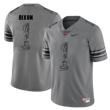Men's OSU Buckeyes Gray 2024 home jersey Johnnie Dixon #1 alternate