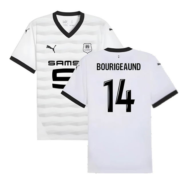 Devoted Football Stade Rennais Away Shirt Bourigeaund #14 Match Qu...