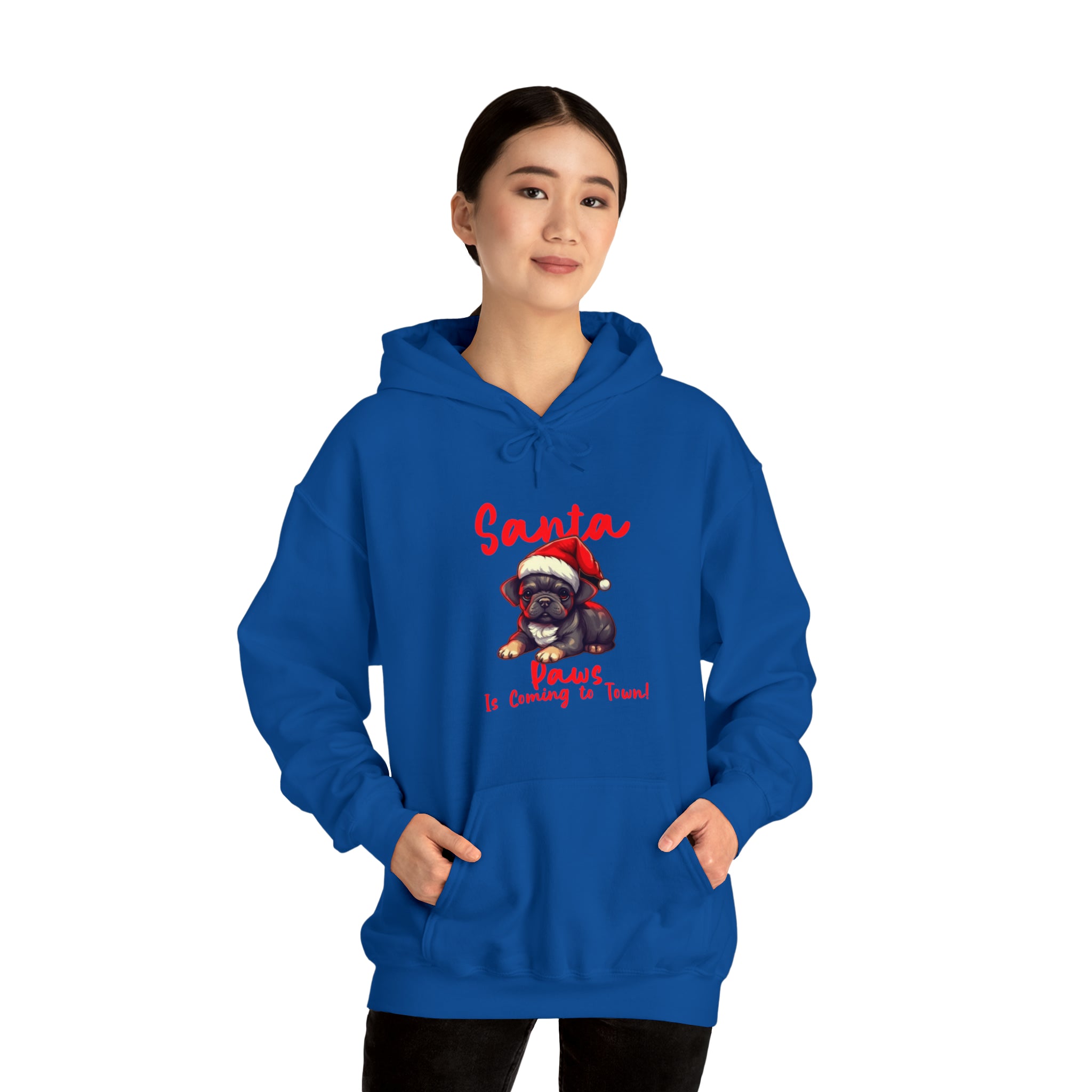 French Bulldog Santa Paws At Town Unisex Hoodie Essential Dog Supply