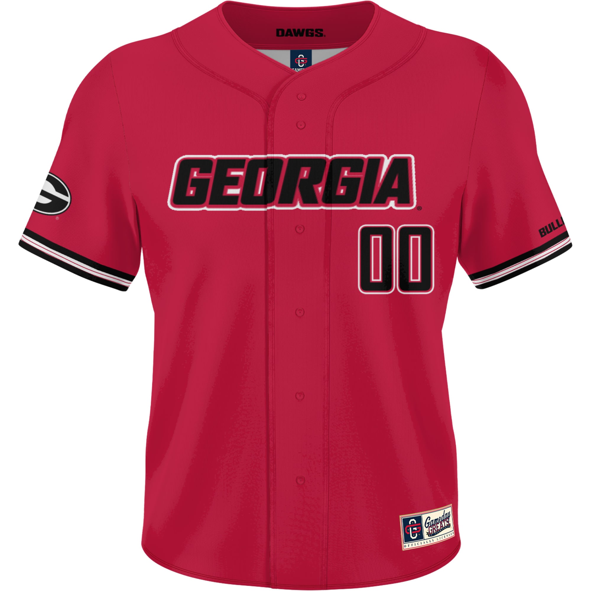 [DDG] Georgia Bulldogs GameDay Greats Youth NIL Pick-A-Player Lightweight Baseball Jersey - Red