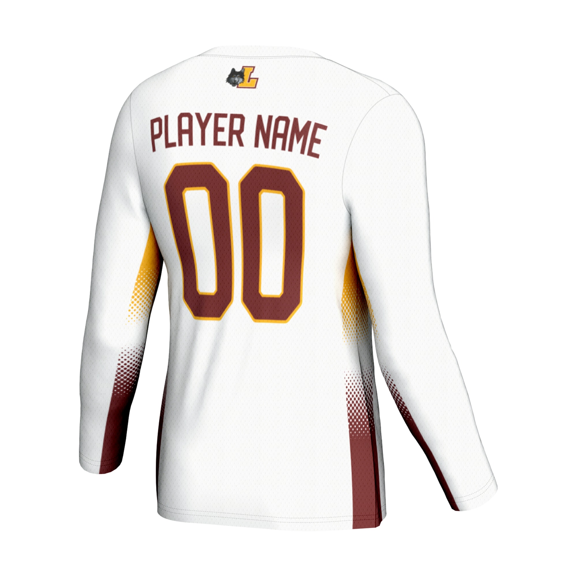 [NJP] Loyola Chicago Ramblers GameDay Greats Youth NIL Lightweight Volleyball Jersey - White