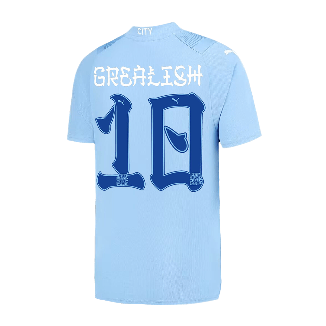 GREALISH #10 Manchester City Japanese Tour Printing Home Soccer Jersey