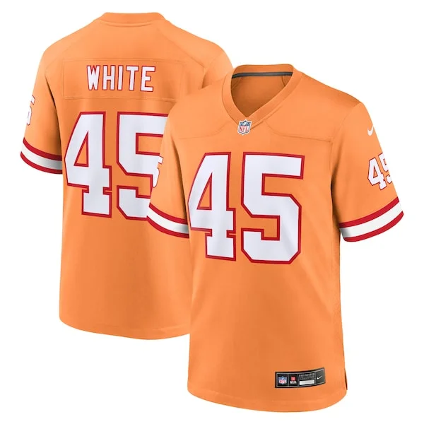None Game NFL Jersey - Orange | Durable Football Apparel | NFL Footbal