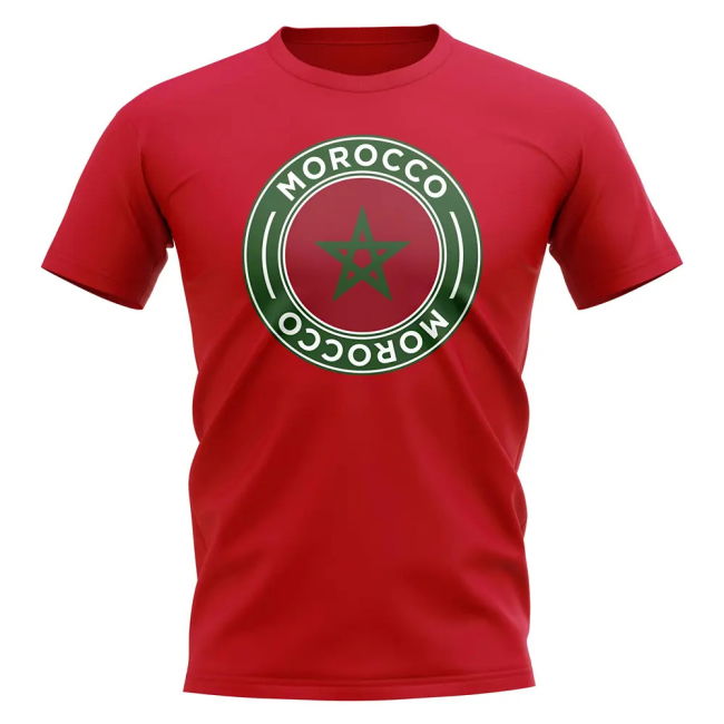 Championship Morocco Football Badge T-Shirt (Red) Fan-Favorite