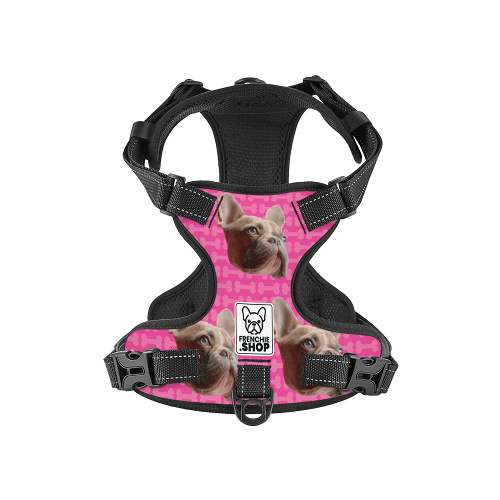Personalized No-pull French Bulldog Dog Harness Indoor Use | Comfort Fit