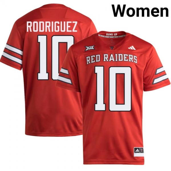 Women Rising Program #10 Jacob Rodriguez Women Red Top-quality Jersey