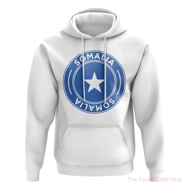 Men Somalia Football Badge Hoodie (White)