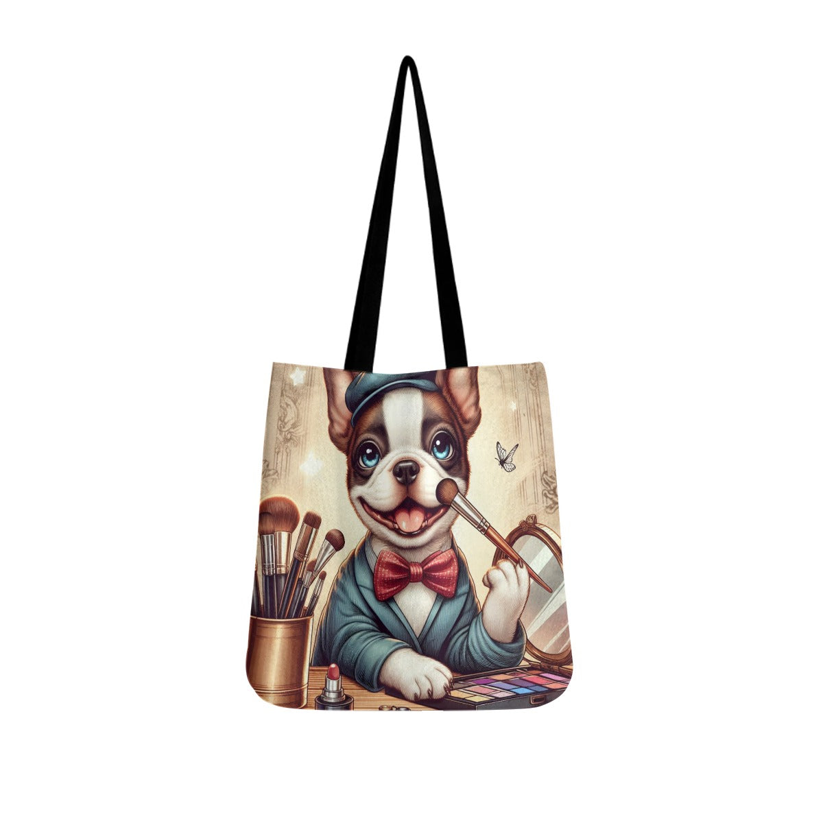 French Bulldog Harper Cloth Tote Bags For Boston Terrier Lovers Durable Dog Item