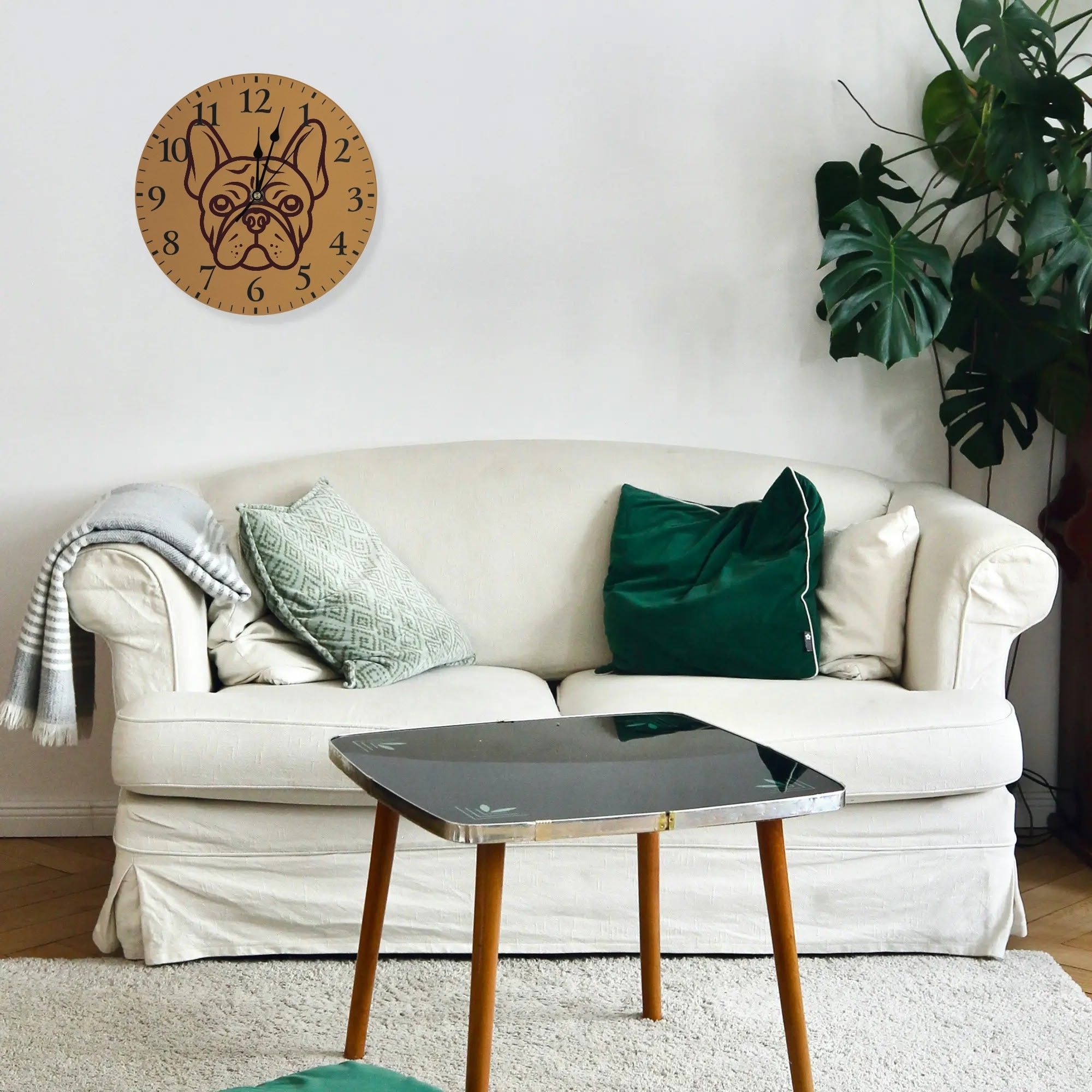 Everyday Premium Paisley - Frameless Wall Clock as a Gift Comfortable