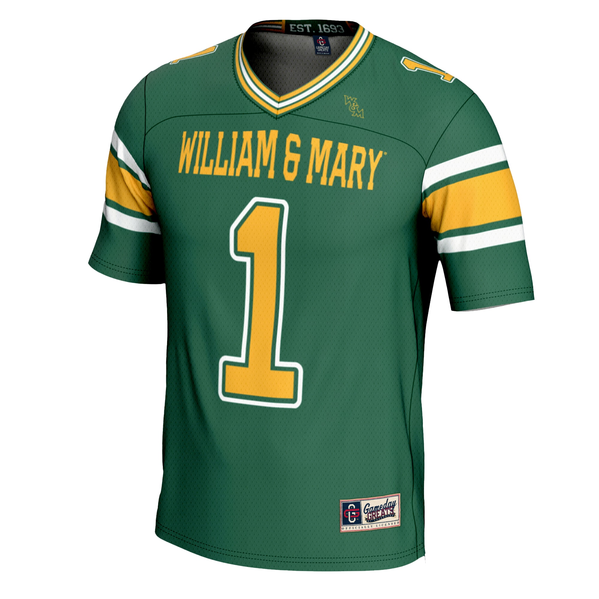 #1 William & Mary Tribe GameDay Greats 2026 Season Football Jersey - Green