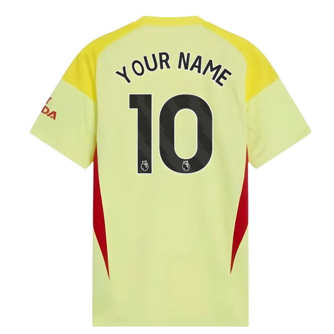 2025-2026 Arsenal Home Goalkeeper Shirt (Yellow) (Your Name)