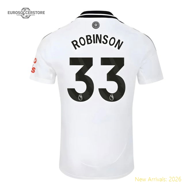 Official 2024-2025 Fulham Home Shirt (robinson 33) - Premium Quality