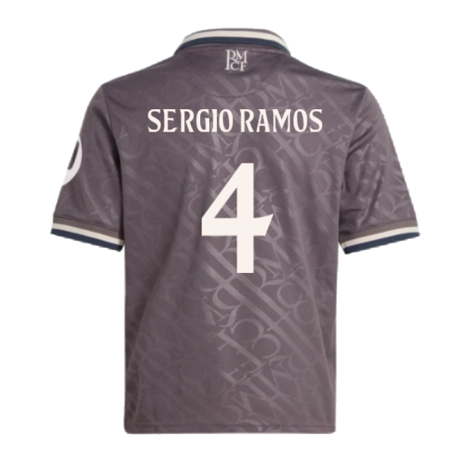 2024-2025 Real Madrid CF Authentic Kit (Sergio Ramos 4)
