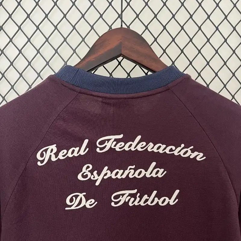 Spain Euro Retro Style Brown Soccer retro kit