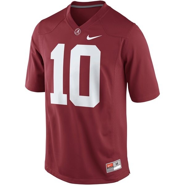Men Alabama Crimson Tide #10 Player Sec Champs Jersey - Budget