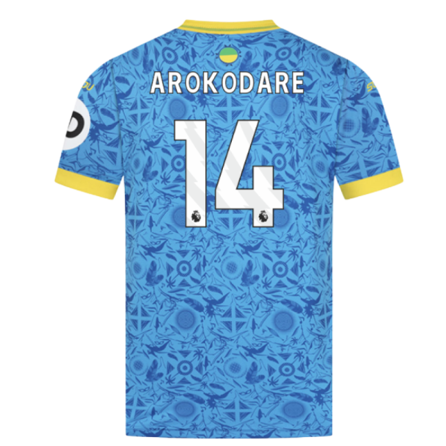 Ultra Comfort Wolves Wolves Third Shirt Arokodare #14 2024-2025 Se...