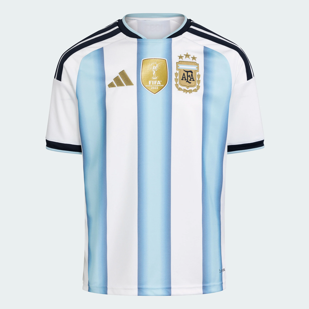 Argentina 2026 Home Jersey | Youth 3-Star Albiceleste Football Shirt