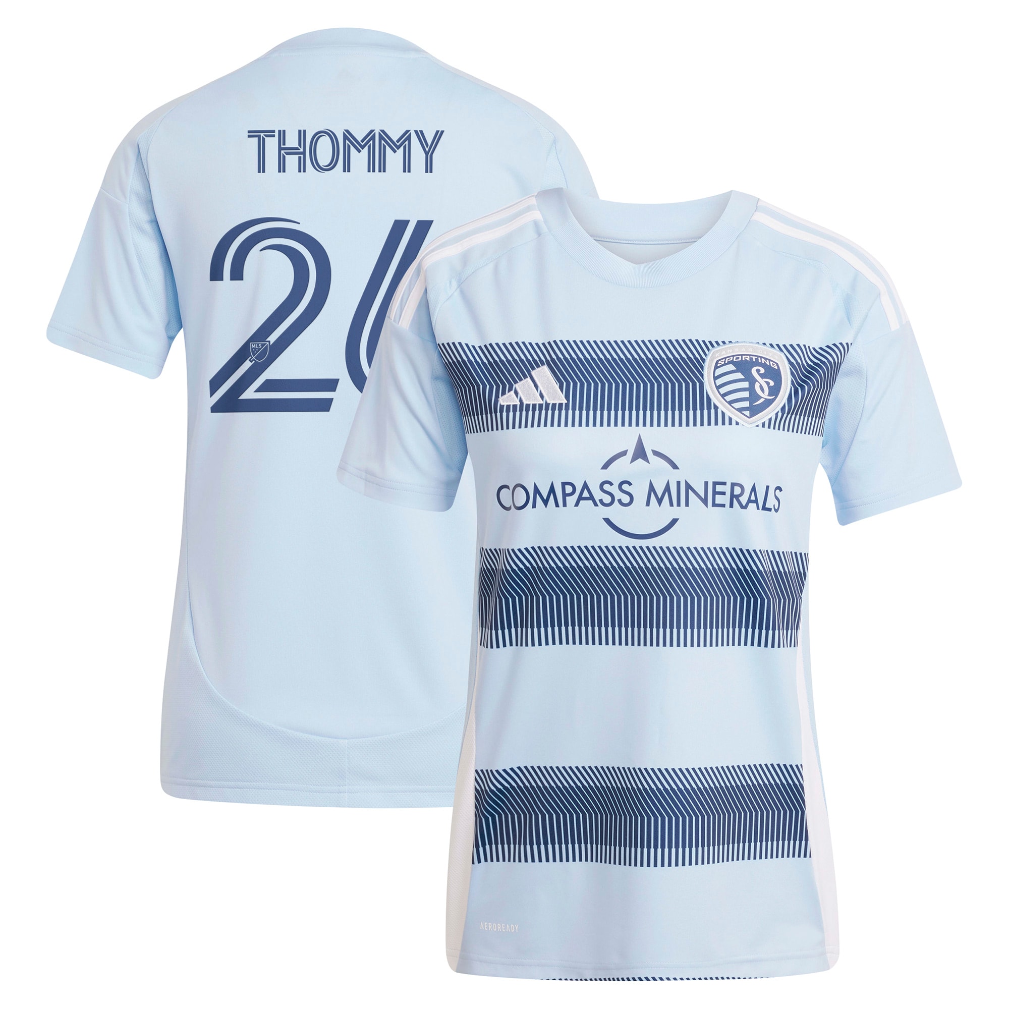 [LK] Youth Erik Thommy Sporting Kansas City Women's 2025 One KC Replica Player Jersey - Light Blue