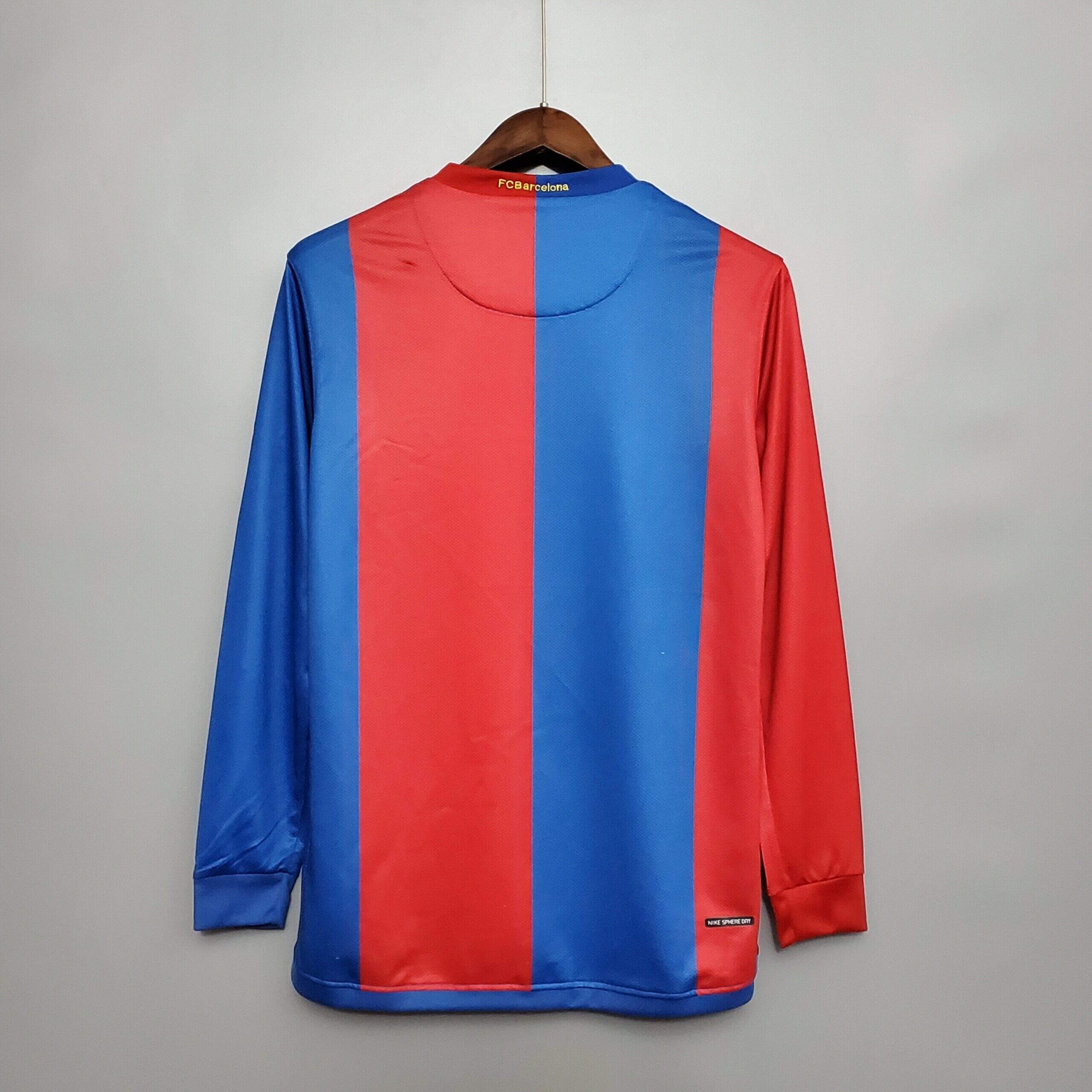 Cheap 2006-2007 Barcelona Home retro kit long sleeve