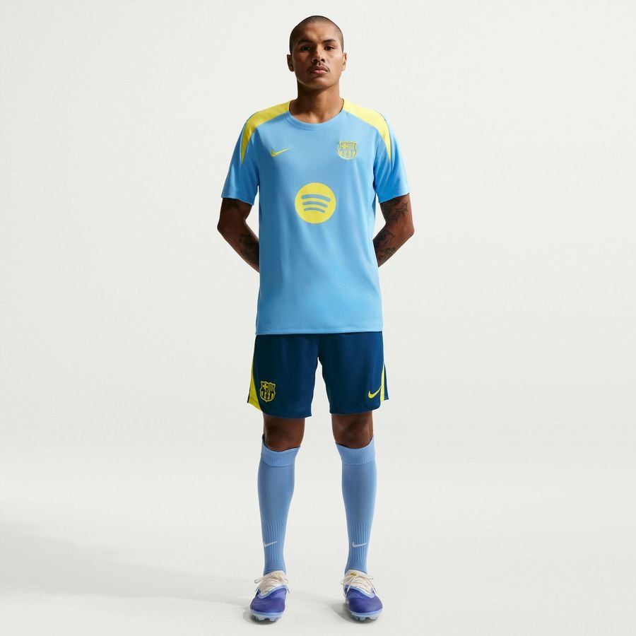 Barcelona Training Shorts Dri-FIT Strike - Gym Blue/Opti Yellow