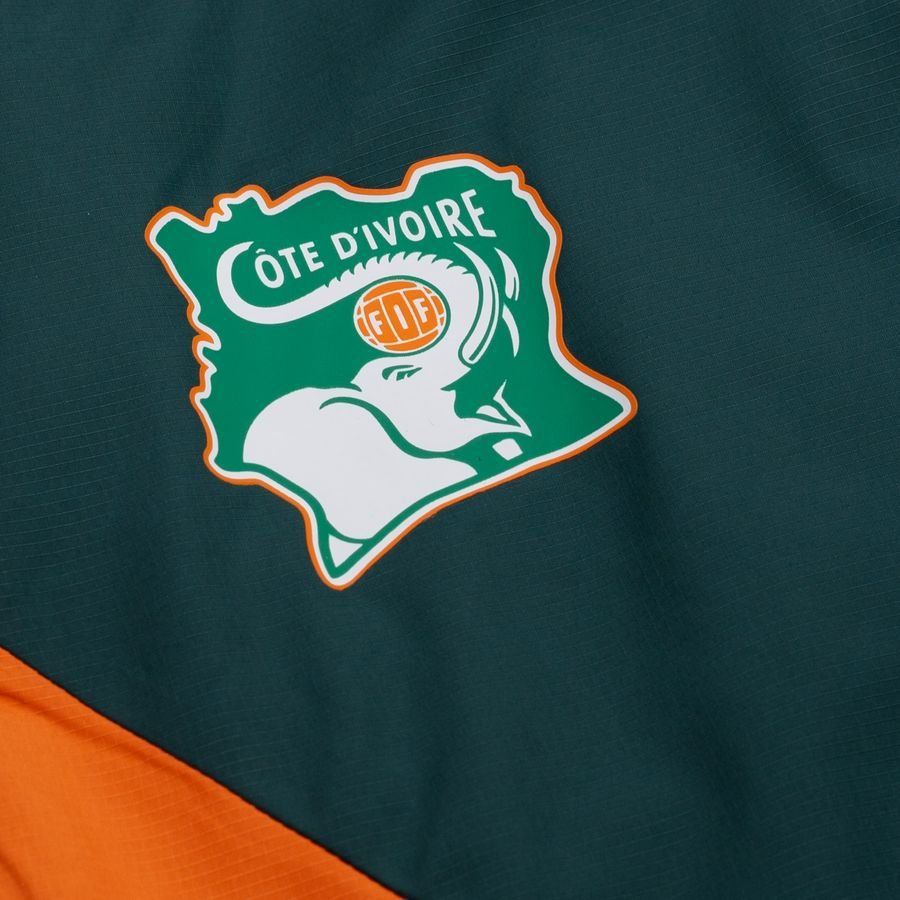 Ivory Coast Training Trousers Pre Match Woven Africa Cup of Nations 2025 - Green/Rickie Orange