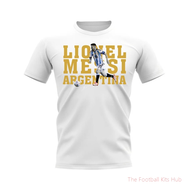Lionel Messi Argentina Player Tee (White)
