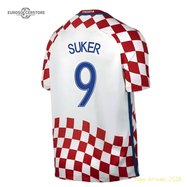 Croatia 2016-17 Home Shirt ((Very Good) XXL) (Suker 9)