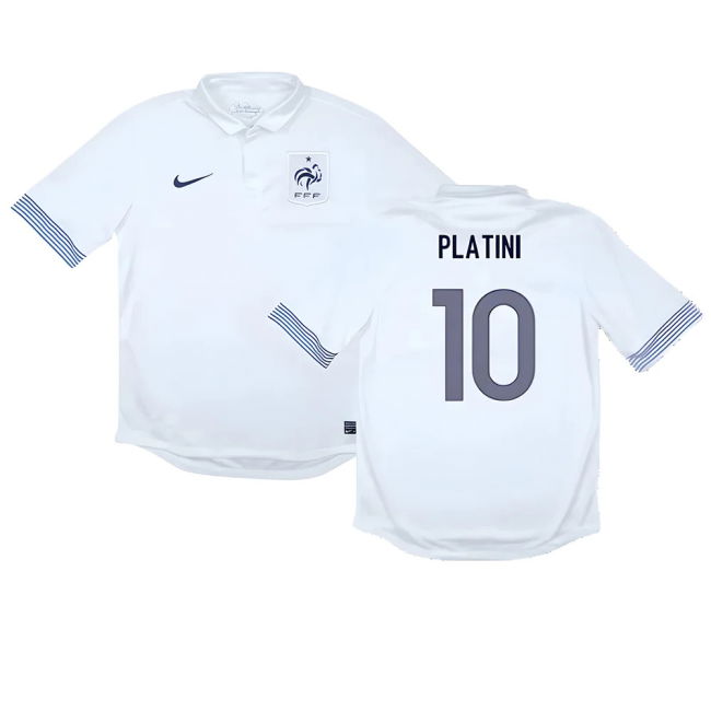 PLATINI 10 Official Licensed France Away Fan Shirt for Adults