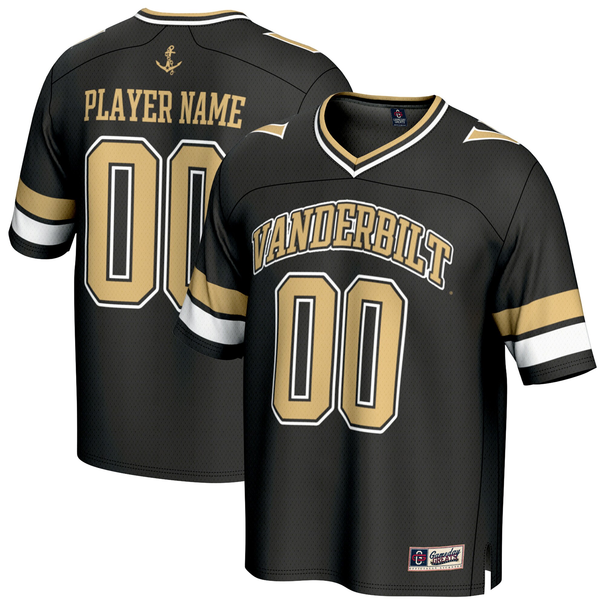 [DDG] Vanderbilt Commodores GameDay Greats Youth NIL Pick-A-Player Football Fashion Jersey - Black