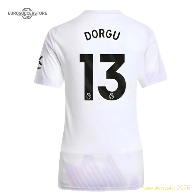 2025-2026 Man Utd Away Jersey (Womens) (Dorgu 13) For Premier League