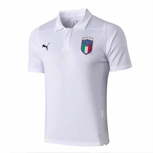 Authentic Licensed Lightweight 2019 Italy White Polo Shirt